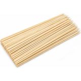 Nacario Orret Home 100 Adet 40 cm Çöp Şiş Ahşap Tek Kullanımlık Mangal Şişi Uzun Çöp Şiş Barbekü Izgara Fırın Uyumlu Marshmallow Şiş Çubuk