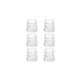 Nacario Orret Home 75 ml 6'lı Üzüm Bardak Seti, Bubble Bardak, Bulut Bardak, Kahve Yanı Sunum Ba