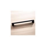 Nacario Orta Köprü (128 mm - 12.8 Cm) Siyah Metal Mobilya Mutfak Çekmece Dolap Dolabı Kulbu Kulpu Kulpları
