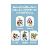 Nacario Panlos Mini Potted Plant Serisi Inek Figürü 341 Parça Oyuncak Yapım Seti -FFP655012