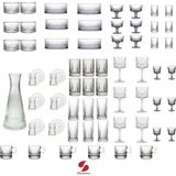 Nacario Pasabahce Elysia 67 Parça Bardak, Sunumluk, Kokteyl, Çerezlik, Kadeh ve Kahve Yanı Full Çeyiz Seti TYB2YS44P8F6OGF920
