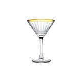 Nacario Paşabahçe Elysia Golden Touch Kokteyl Kadehi, Şeffaf, 220 C