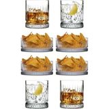 Nacario Paşabahçe Elysıa Viski Keyfi Seti 8 Parça - 4 Viski Bardağı ve 4 Çerez/cips Kasesi PB4X520014V55