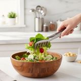 Nacario Paslanmaz Çelik Makarna ve Salata Servis Maşası – Isıya Dayanıklı, Kaymaz Saplı, Çok Amaçlı Mutfak Servis Pensi – 21 cm