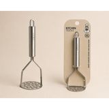 Nacario Paslanmaz Çelik Patates Ezici, 24.5 Cm, Metal Sebze Ezme Aparatı