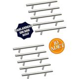Nacario Paslanmaz Metal Kulp, Inox Dolap Çekmece Mobilya Kulbu, Tv Ünitesi Yatak Odası Vestiyer Mutfak Için (128 Mm, Adet, 10)