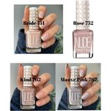 Nacario Pastel 4’lü Oje Seti Nude Bride 751 Nude Rose 752 Nude Kind 762 Nude Mauve Pink 767 Nail Polish