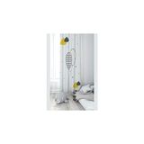 Nacario Pelangi Beyaz Balon Desenli Dijital Baskı Yıkanabilir Bebek Çocuk Odası Fon Perdesi, Beyaz 70 x 270