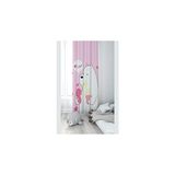 Nacario Pelangi Pembe Ayıcık Desenli Dijital Baskı Yıkanabilir Bebek Çocuk Odası Fon Perdesi, Karışık Renkli 140 x 200