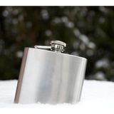Nacario Perlotus 5 Oz 150 cc Cep Tipi Vidalı Kapak Çelik Konyak Viski Içki Matarası(Hunili)