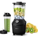 Nacario Philips 3000 Serisi Problend Crush Teknolojili Blender - 600 W Güç, 2 L Cam Sürahi, 2 Hız + Pulse, Titreşim Önleyici Taban, Siyah (HR2291/41)