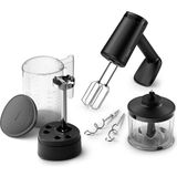 Nacario Philips 5000 Serisi Güçlü El Mikser Seti 500W, El Blender Aparatı, Doğrayıcı Aparatı, Ölçekli Akıllı Saklama Kabı, 5 Hız Ayarı ve Turbo, HR3781/20