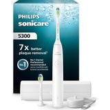 Nacario Philips Sonicare 5300 Şarjlı Diş Fırçası, 21 Gün Şarj, 7 Kat Plak Temizliği, Basınç Sensörü, 2 Mod, Seyahat Kabı, 2 Başlık, Beyaz, HX7108/03