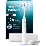 Nacario Philips Sonicare 6100 Şarjlı Diş Fırçası, 21 Gün Şarj, 10 Kat Plak Temizliği, Işıklı Basınç Sensörü, Ektra Nazik, 6 Mod, Seyahat Kabı, Beyaz, HX7400/06