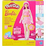 Nacario Play-Doh Barbie Kalpler ve Saçlar Oyuncak Bebek Seti