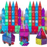 Nacario Playmags 50 Parça +6 Parça Ekstra Manyetik Blok Set I Renkli ve Dayanıklı| Araba Dahil Stem Eğitici Oyuncak | Motor Becerilerini ve Yaratıcılığı Destekler |
