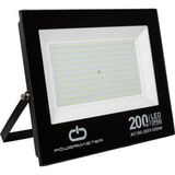 Nacario Pm-22583 200 Watt - 220 Volt Beyaz 6500K Ip66 120* Işık Açısı Siyah Slim Kasa Led Projektör