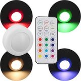 Nacario Pm-27186 Led Mobilya Merdiven Pilli Aydınlatma Yapışkanlı Kumandalı Rgb + 4000K (8'Li Paket)