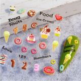 Nacario Pop Beauty Nail Art Tırnak Süsleme Sticker, Tırnak Dövmesi, 5d Kabartmalı