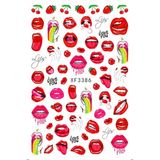 Nacario Pop Beauty Nail Art Tırnak Süsleme Sticker, Tırnak Dövmesi, Tırnak Tattoo Mor
