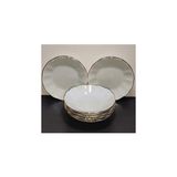 Nacario Porland Porselen 6'lı Yaldız Çay Tabak 11 cm 8697263541758