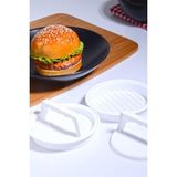 Nacario Porselen Diyarı 2 Adet Hamburger ve Köfte Kalıbı Şekillendirici Pratik Köfte Yapma Aparatı