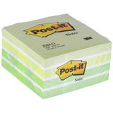 Nacario Post-It Küp Not, Yeşil Tonları, 450 Yaprak