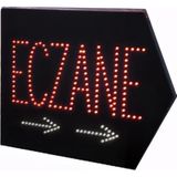 Nacario Powermaster Pm-28338 Eczane Smd Led Tabelası Sağ Ok Yönlü Kırmızı-Beyaz Suya Dayanıklı 345X465Mm