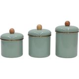 Nacario Pr Home Soft Green Emaye Baharatlık Seti 3lü