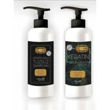 Nacario Professional Saç Düzleştirici Keratin Bakımı& Tuzsuz Şampuan Seti 1000 ml