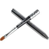 Nacario Profesyonel Makyaj Pudra Fondöten Göz Farı Eyeliner Dudak Fırçası Moda Tasarım Gümüş
