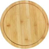 Nacario Promosyonca Bambu Dönerli Sunum Tahtası, 360 Derece Dönebilen Yuvarlak Pizza ve Kahvaltı Sunum Tepsisi (30 Cm)
