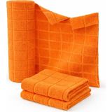 Nacario Pureza Rulo Mikrofiber Temizlik Bezi 30X30 cm 20'li- Mutfak, Banyo, Cam ve Araba Için (Turuncu)