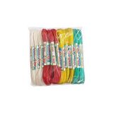 Nacario Pvc Kaplı Polyester Çamaşır Ipi, Beyaz, Kırmızı, Sarı, Yeşil, 2'li Paket 10MT