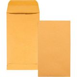 Nacario Quality Park #5 1/2 Madeni Para Zarfları, 3 1/8 x 5 1/2, Yapıştırılmış, Küçük Parçalar, Bahçe Için Mücevher ve Tohum Zarfları, 28 Lb Kahverengi Kraft, Kutu Başına 500 (QUA50562)
