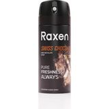 Nacario Raxen Erkek Deodorant Spreyi - Swiss Chocolate Serisi - 150ML - Etkili Ter Kokusu Önleyici - Alüminyumsuz ve Leke Bırakmayan Formül - Gün Boyu Ferahlık Veren Erkek Vücut Spreyi