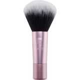 Nacario Real Techniques Mini Çoklu Görev Makyaj Fırçası, Allık, Bronzlaştırıcı ve Pudra, Özel Kesim Sentetik Kıllı Yüz Fırçası, Gevşek ve Preslenmiş Pudra Için, Seyahat Boyutunda, Vegan ve Zulüm Içermez, 1