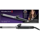 Nacario Remington Saç Maşası Pro Spiral Curl , Tanımlı Bukleler Için 19 Mm, 4 Kat Koruma, Yüksek Kaliteli, Antistatik Seramik Turmalin Kaplama, 8 Sıcaklık Ayarı, Gümüş / Gri CI5519