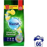 Nacario Rinso Toz Çamaşır Deterjanı Limon ve Karbonat Renkliler ve Beyazlar Için 10 kg
