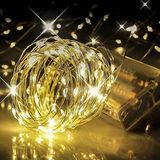 Nacario Robeve Peri LED Metre Gün Işığı Sarı Renkli Pilli Dekoratif Aydınlatma Süsleme Parti Sarı LED Işık Yılbaşı LED Işık Süsleme Dekorasyon Işığı Şerit Aydınlatma LED (Günışığı, 5)