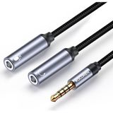 Nacario Rocoren Hi-Fi Trrs Mikrofon ve Kulaklık Birleştirici 3.5mm Y Jack Kablo
