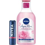 Nacario Rose Renkli Nemlendirici Dudak Kremi SPF30 ve Gül Suyu Micellar Günlük Makyaj Temizleme Suyu 400ML