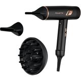 Nacario Rowenta CV9920 Ultimate Experience Maestria Saç Kurutma Makinesi, 2000 Watt, 6 Ayar, Ultra Hafif, Uzun Parlaklık, Soğuk Hava Düğmesi, 5 mm + 9 mm Konsantre, Hacim Difüzörü, Siyah/bakır