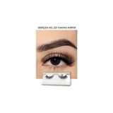 Nacario Ruby Face Doğal Görünümlü Gerçek Kıl Tam Boy Ipek Takma Kirpik (1 Çift) - Mink Eyelash No: JH12