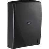 Nacario Rulopak R-1312S Modern Z Kat 400'LÜ Havlu Dispenseri, Plastik, Siyah