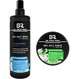 Nacario Saç Deniz Tuzu Spreyi - Sea Salt Spray & Wax Saç Şekillendirici Mat Wax Sea Salt Paste - 2'li Set