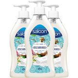 Nacario Saloon Sıvı Sabun 400 ml Beyaz Sabun Kokulu x 3'lü Paket