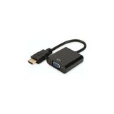 Nacario Sanec HDMI To VGA Kablo Çevirici Dönüştürücü Görüntü Siyah