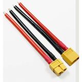 Nacario Sanec XT60 Erkek Dişi Lipo Pil Şarj Kablosu 15 cm 1,5mm Siaf Silikon Kablolu