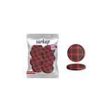 Nacario Sarkap Kavanoz Kapağı, 82MM, Hava Geçirmez, Sızdırmaz, Konserve Için Uygun, 10'lu Paket (Ekoseli)